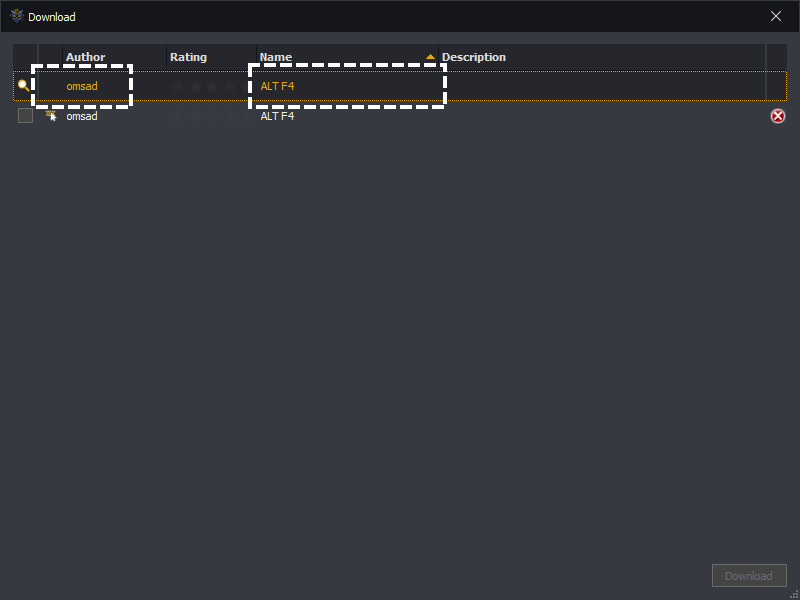 InstructBot showing an example of how to filter for a specific command.