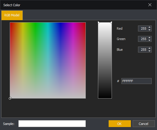 InstructBot users showing an example of the highlight colour selection window.